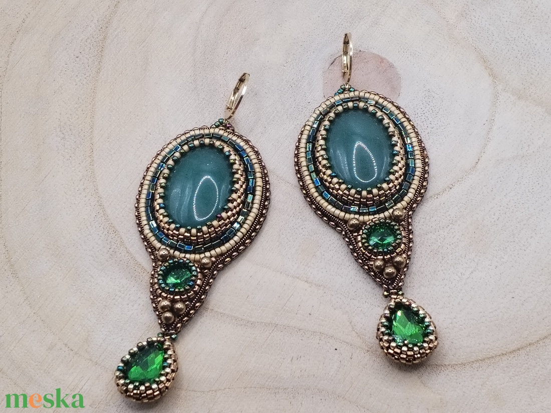 Az erdő mélyén fülbevaló  - ékszer - fülbevaló - lógó fülbevaló - Meska.hu