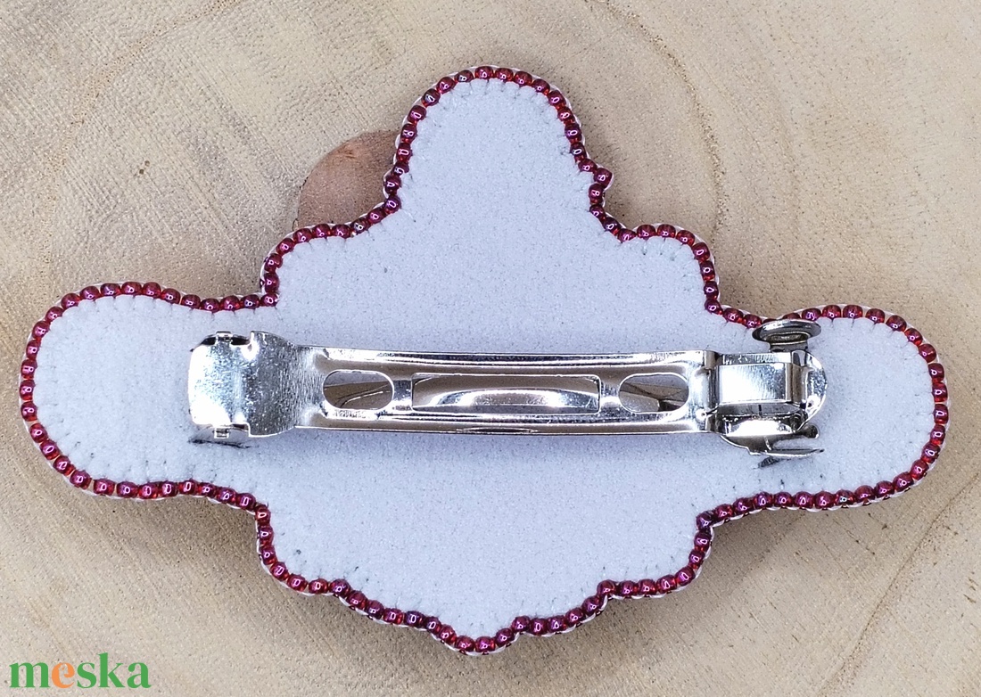 Rózsakvarc francia csat - ruha & divat - hajdísz & hajcsat - hajcsat & hajtű - Meska.hu