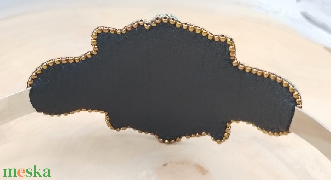 Türkiz-bronz hajráf - ruha & divat - hajdísz & hajcsat - hajráf & hajpánt - Meska.hu