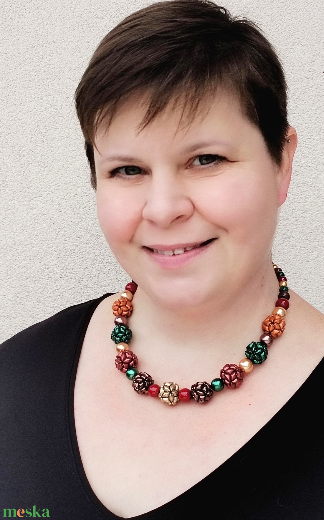 Őszi bogyós nyaklánc  - ékszer - nyaklánc - bogyós nyaklánc - Meska.hu