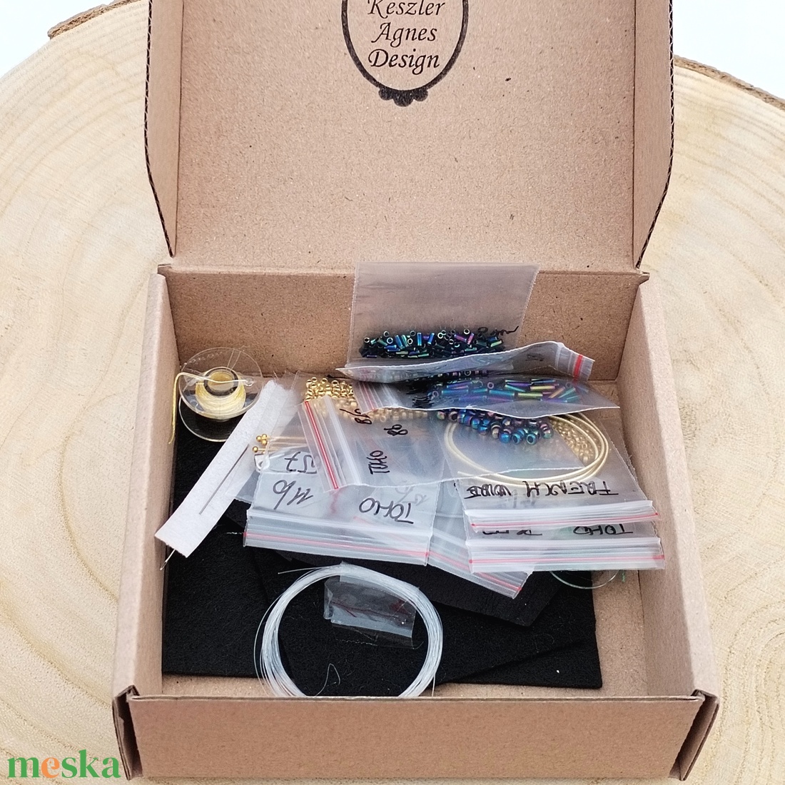 Szkarabeusz bross KIT gyöngyfűző készlet - diy (csináld magad) - egységcsomag - Meska.hu