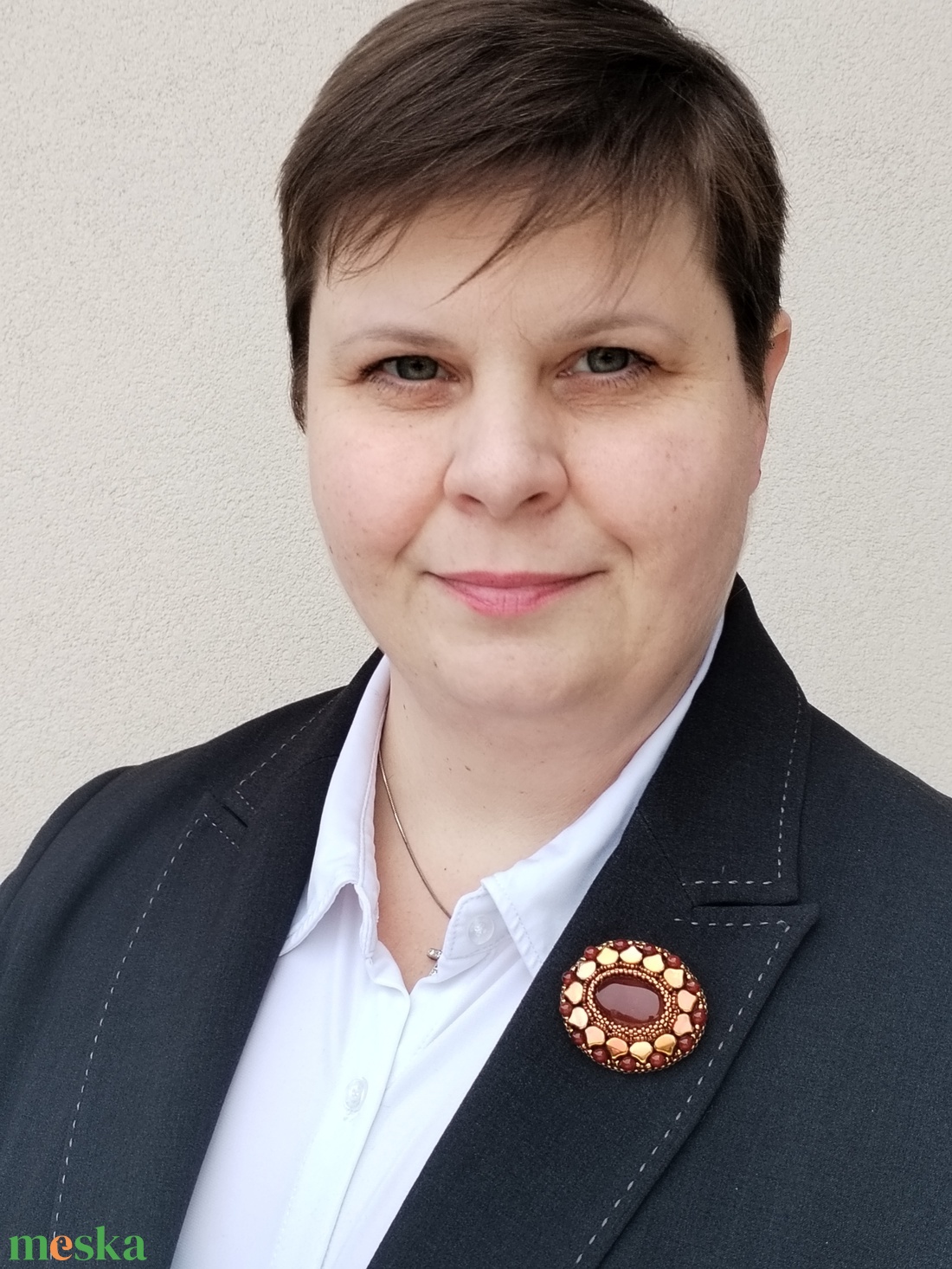 Karneol bross, Virág alakú karneol bross � elegáns kézműves ásványékszer - ékszer - kitűző és bross - Meska.hu