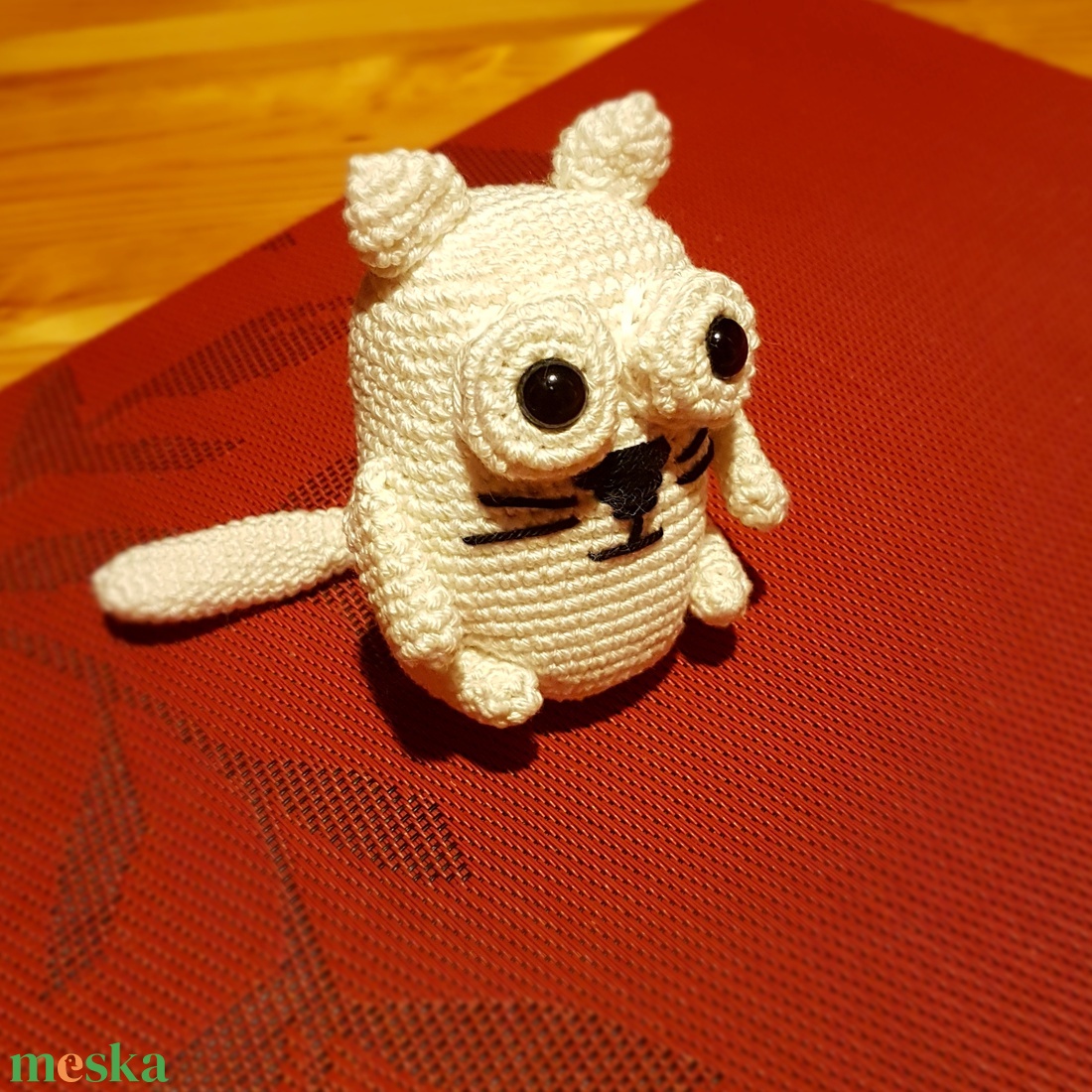 Simon's cat horgolt figura - játék & sport - plüssállat & játékfigura - más figura - Meska.hu