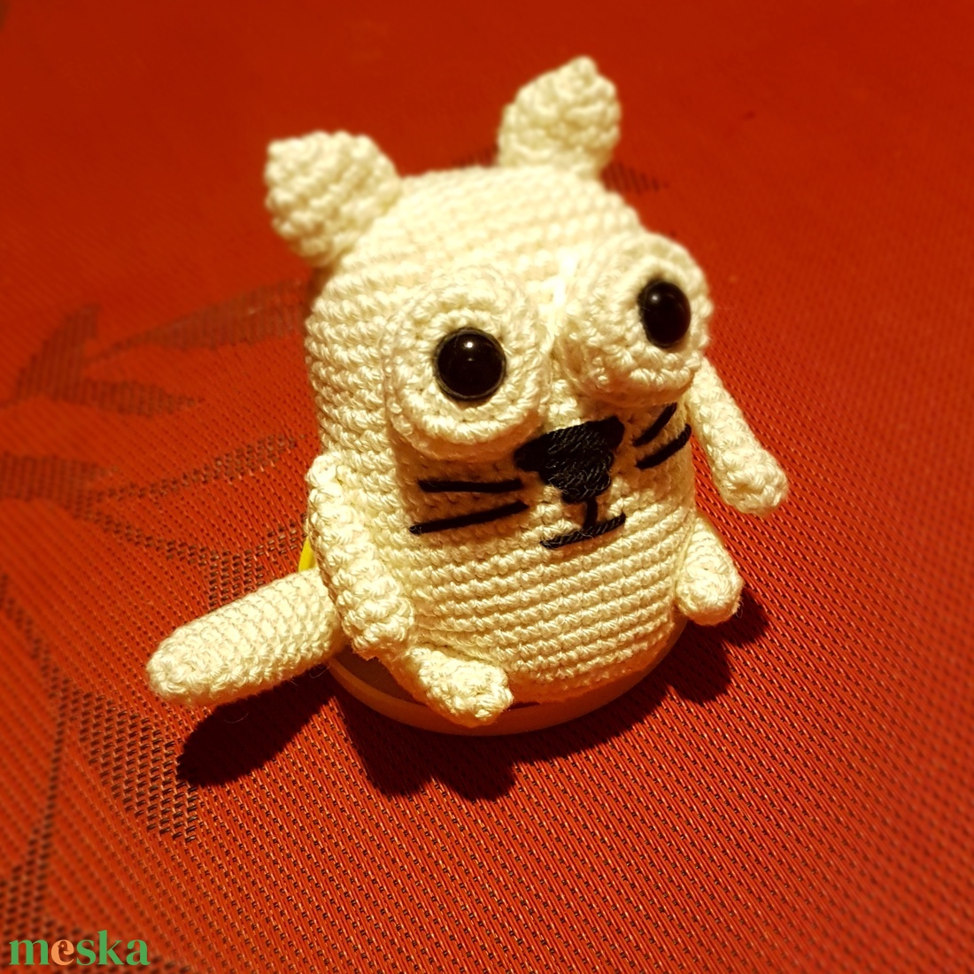Simon's cat horgolt figura - játék & sport - plüssállat & játékfigura - más figura - Meska.hu
