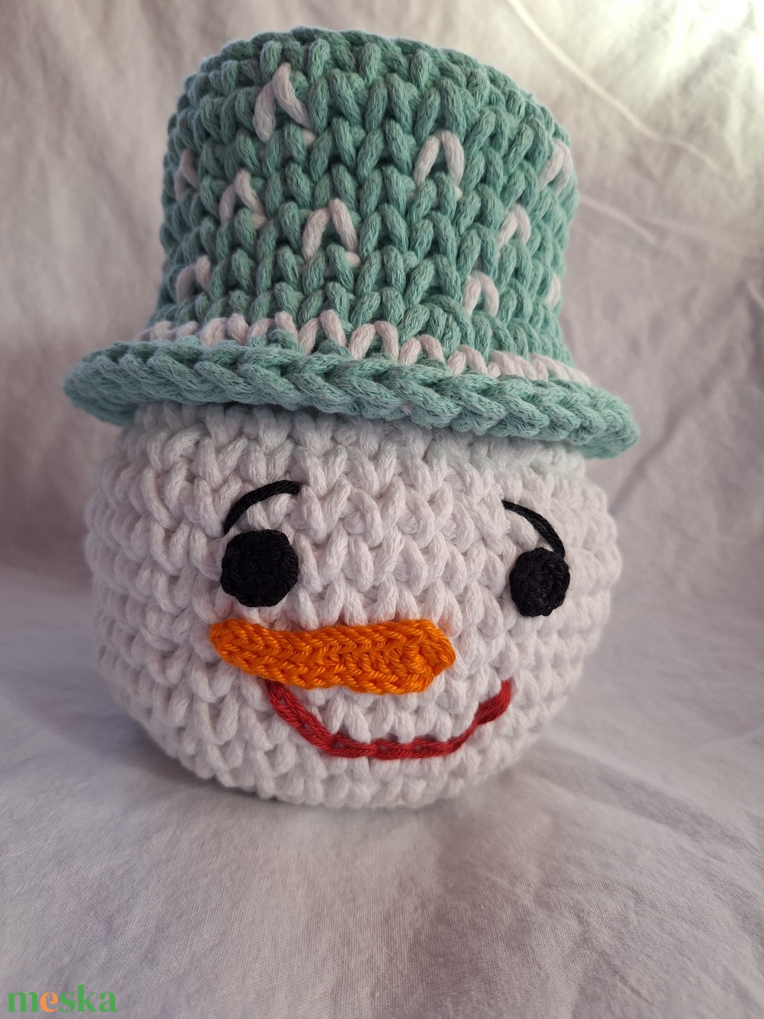 Horgolt Hóember bármitartó  -  - Meska.hu Horgolt Hóember bármitartó  -  - Meska.hu