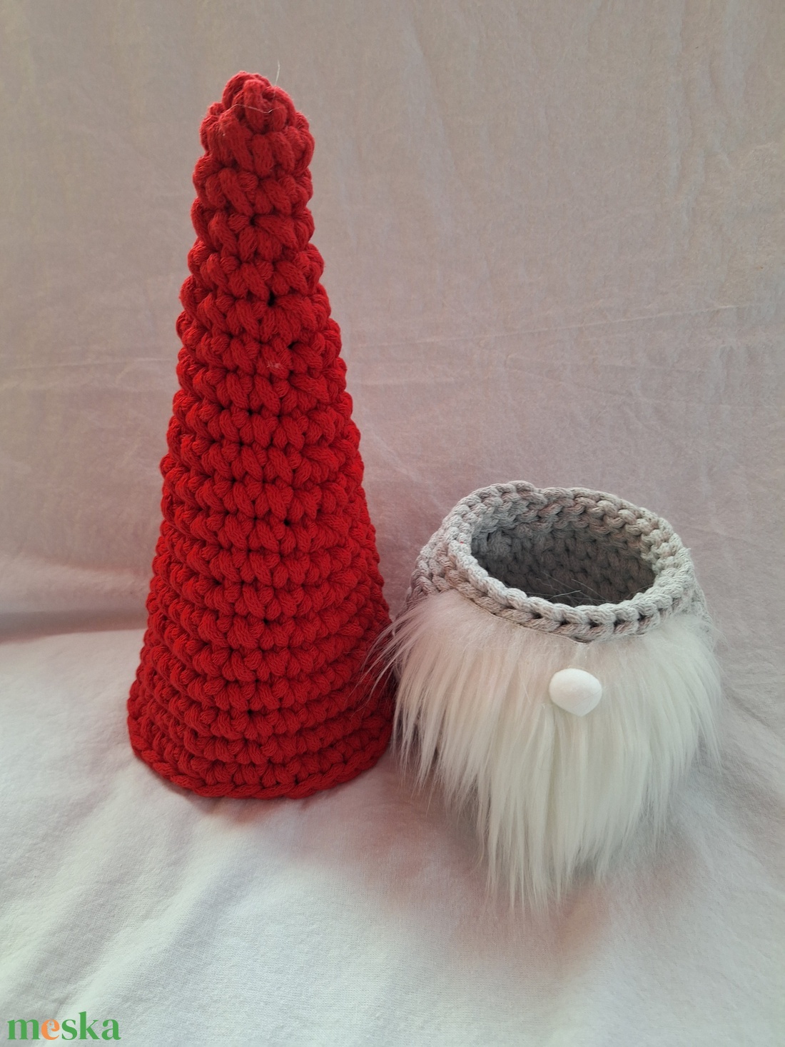 Horgolt manó  - játék & sport - plüssállat & játékfigura - manó - Meska.hu