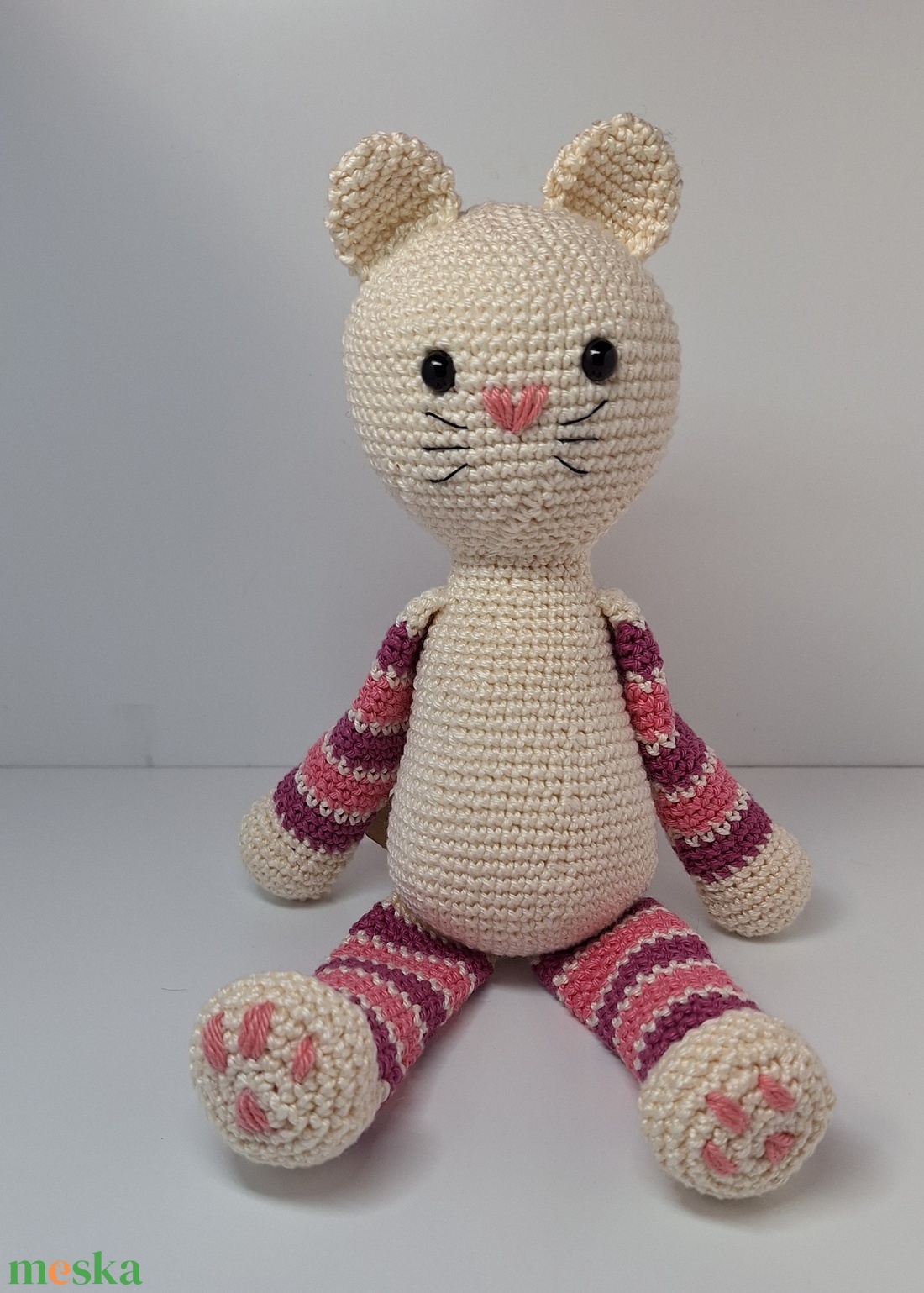 Lány cica  - játék & sport - plüssállat & játékfigura - cica - Meska.hu