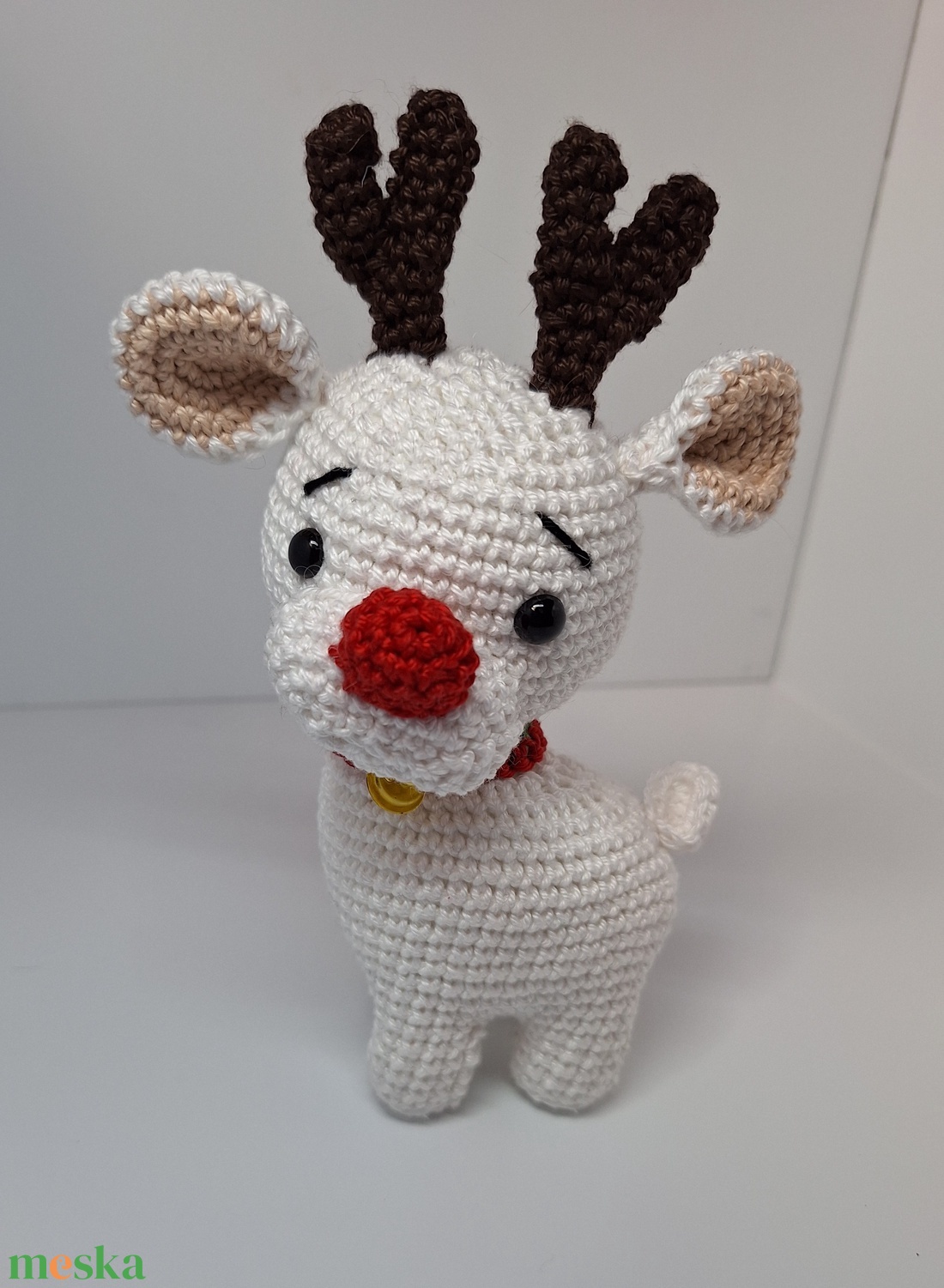 Horgolt szarvas  - játék & sport - plüssállat & játékfigura - őzike, szarvas - Meska.hu