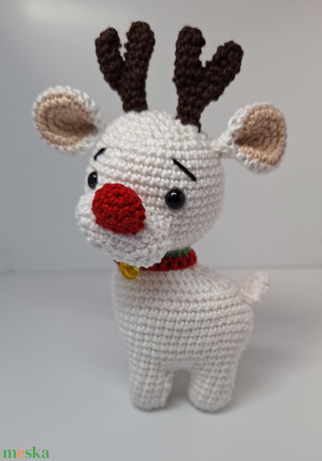 Horgolt szarvas  - játék & sport - plüssállat & játékfigura - őzike, szarvas - Meska.hu