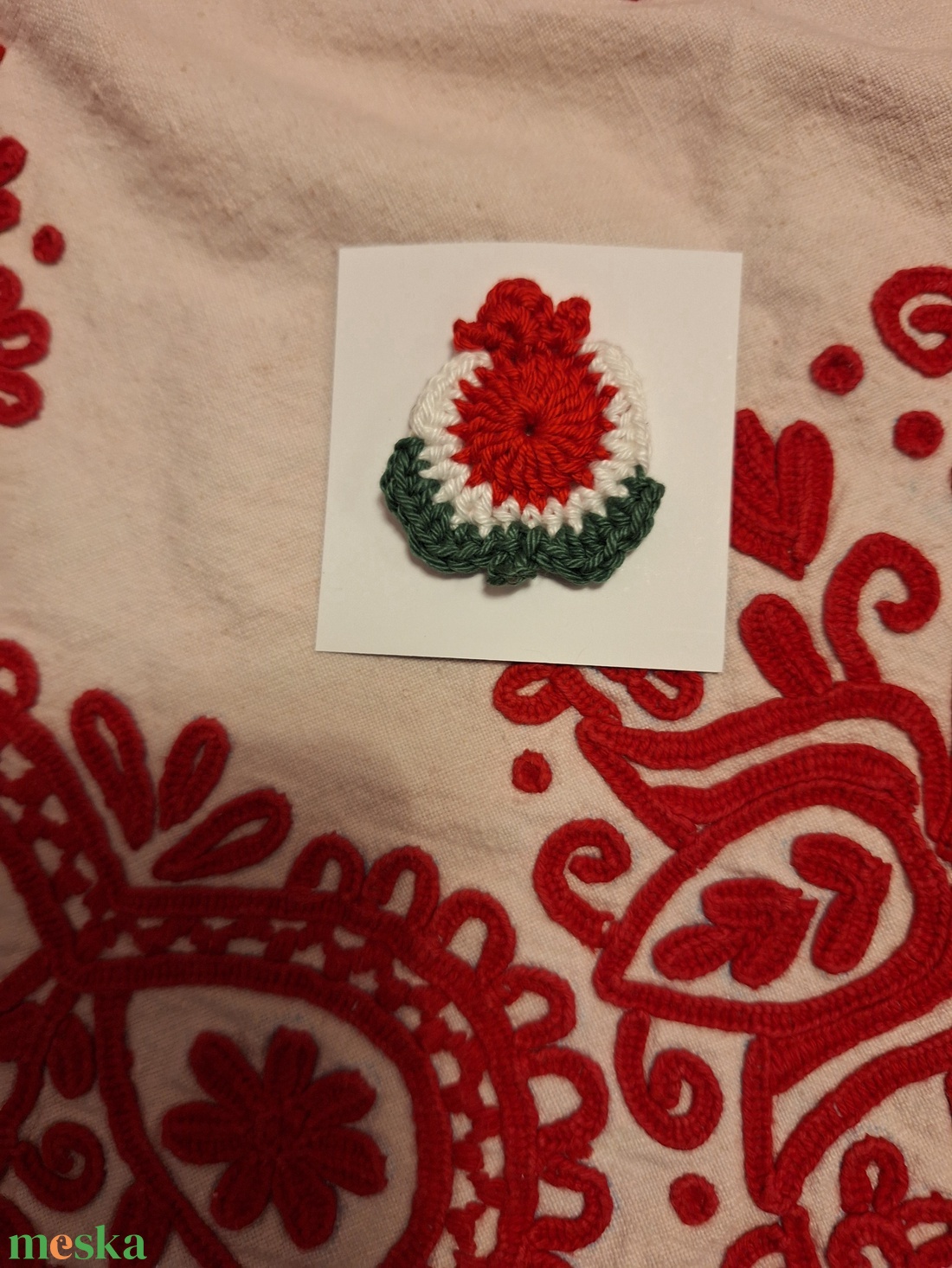 Tulipán alakú kokárda  - ékszer - kitűző és bross - Meska.hu