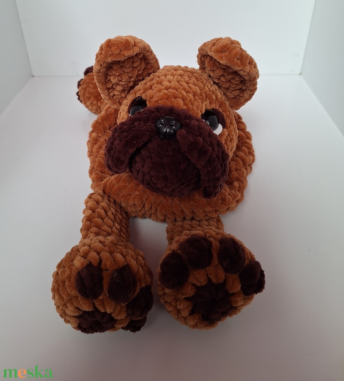 Bulldog szundipajti  - baba - mama - baba játékok - szundikendő, alvóka - Meska.hu