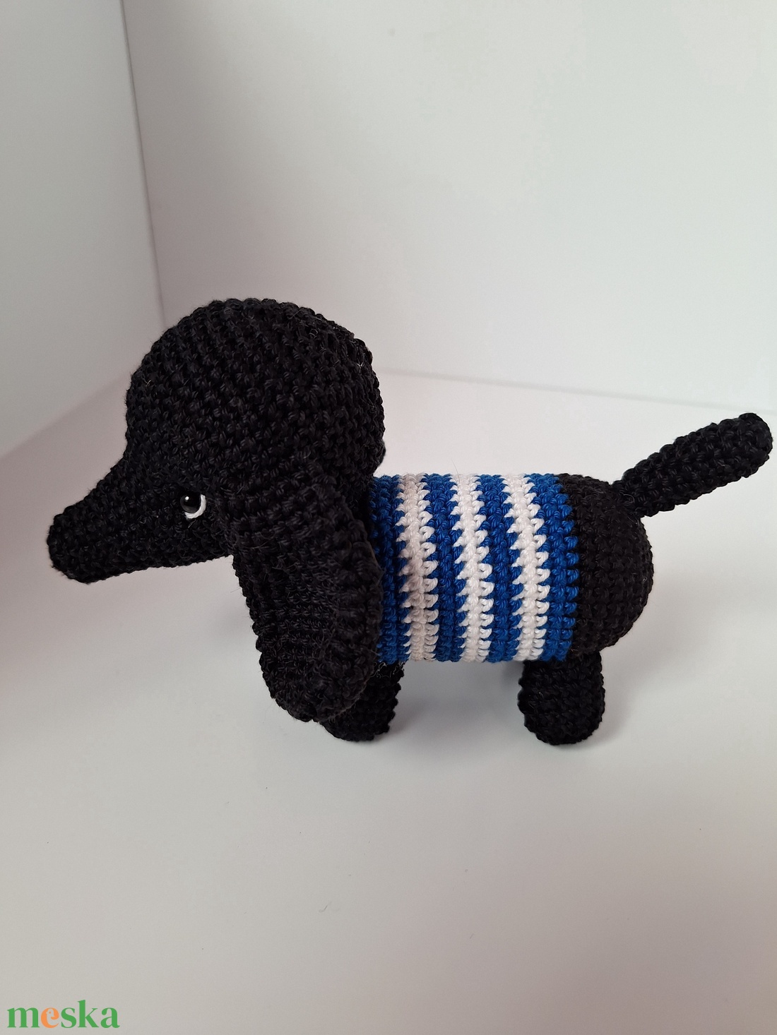 Horgolt tacsi  - játék & sport - plüssállat & játékfigura - kutya - Meska.hu