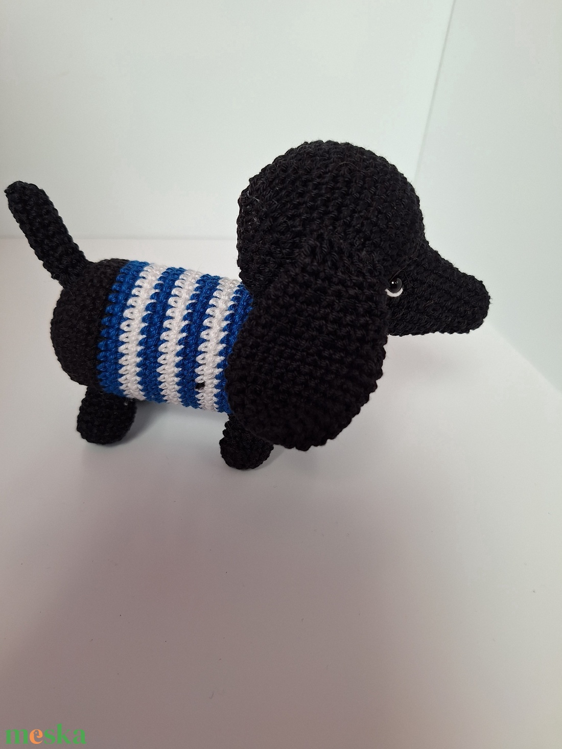 Horgolt tacsi  - játék & sport - plüssállat & játékfigura - kutya - Meska.hu