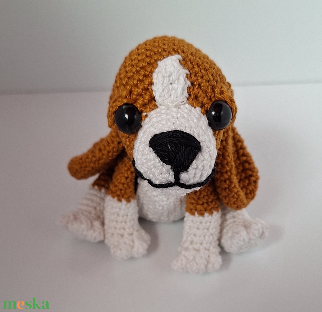 Horgolt bigli  - játék & sport - plüssállat & játékfigura - kutya - Meska.hu
