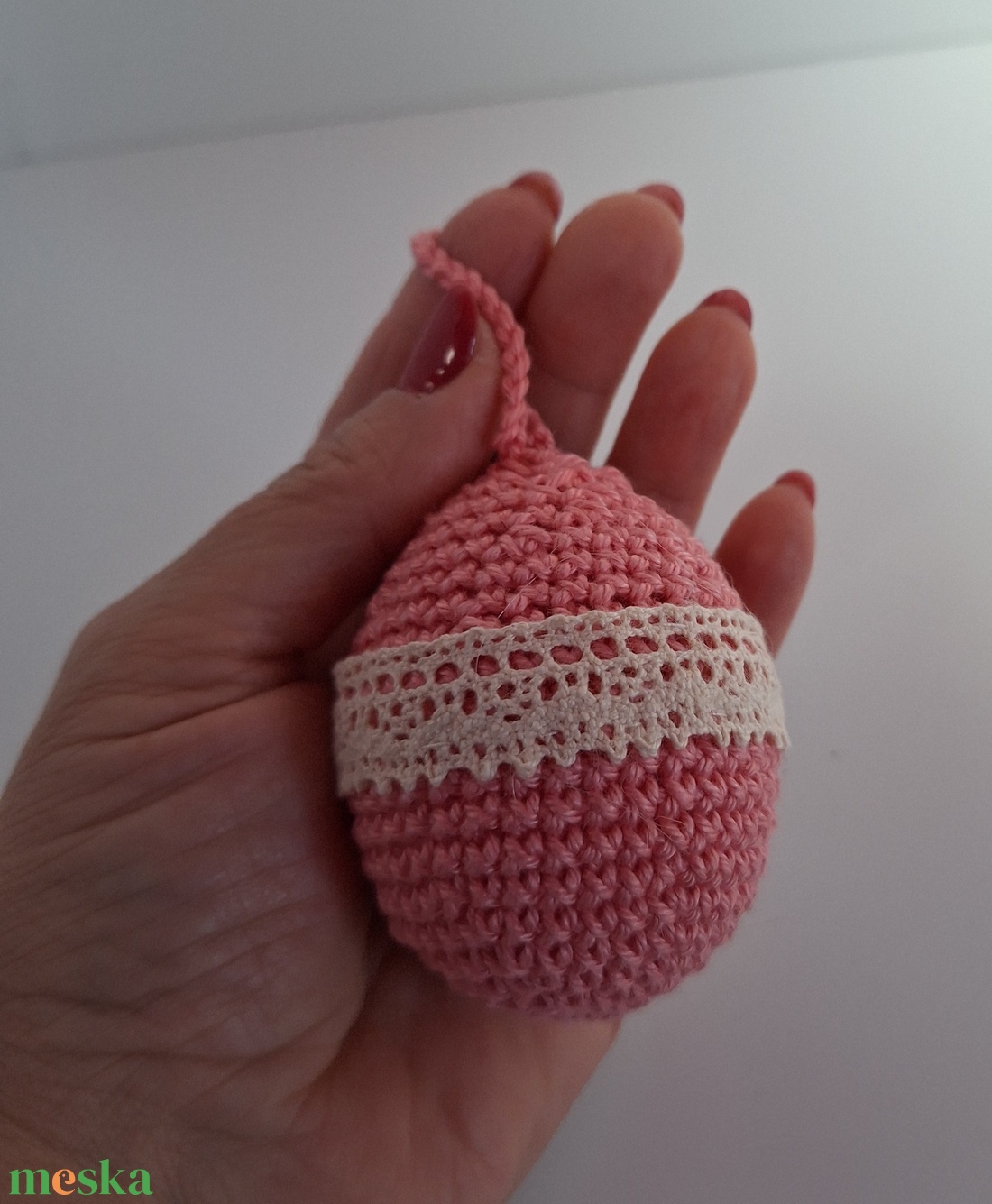 Horgolt tojás  - ünnepi díszek, dekorációk - húsvéti díszek és dekorációk - húsvéti tojás, hímestojás - Meska.hu