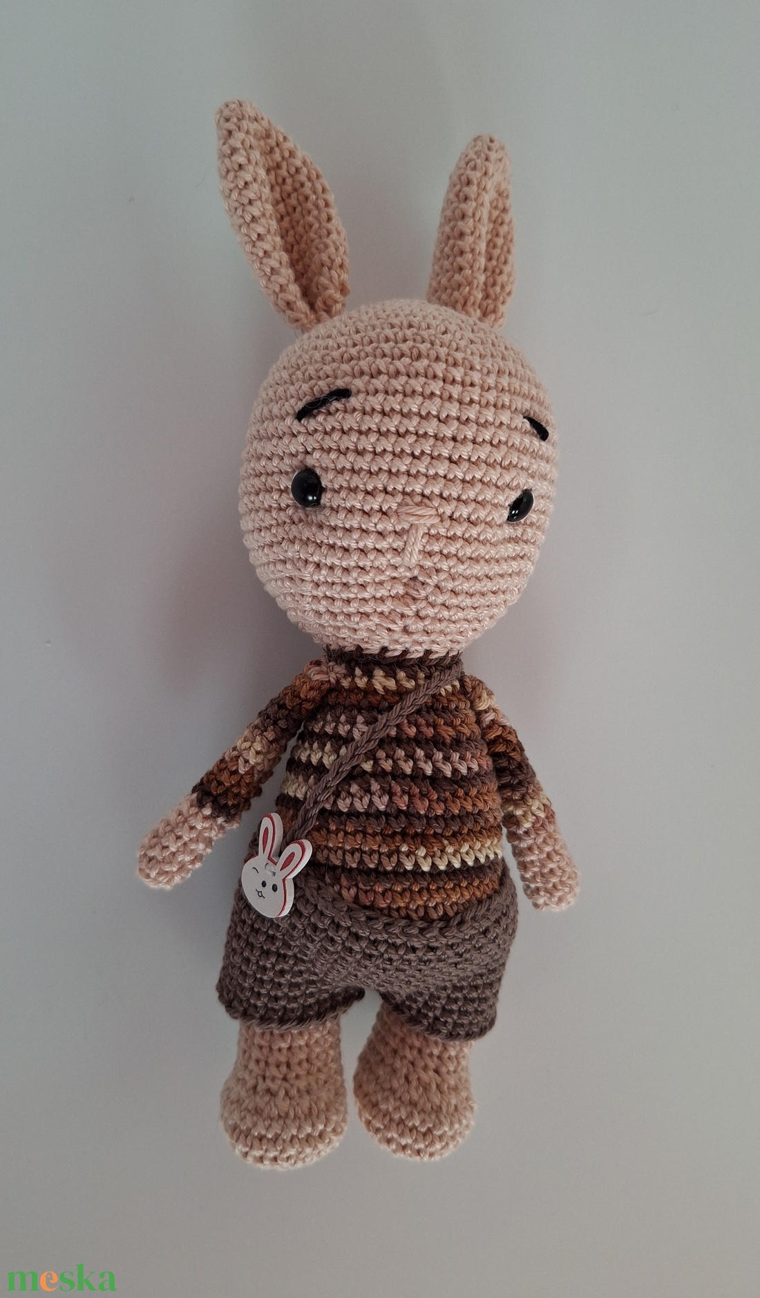 Horgolt nyuszi  - játék & sport - plüssállat & játékfigura - nyuszi - Meska.hu