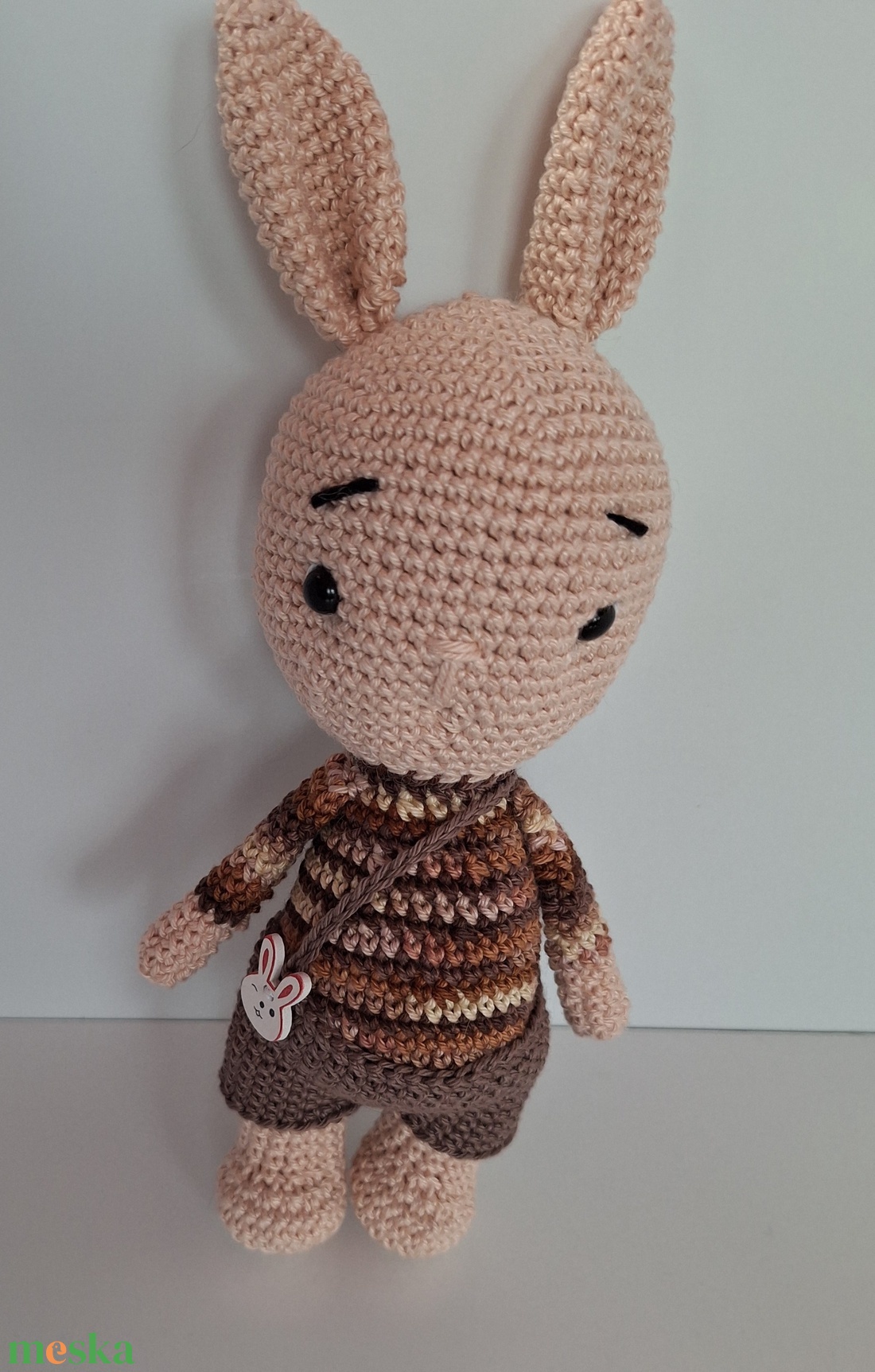 Horgolt nyuszi  - játék & sport - plüssállat & játékfigura - nyuszi - Meska.hu