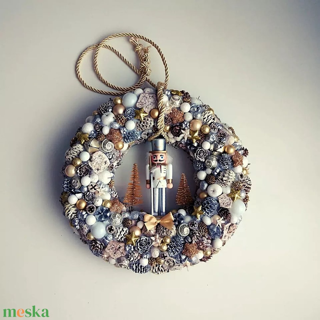 Diótörős kopogtató - karácsony - adventi díszek - adventi ajtódísz - Meska.hu