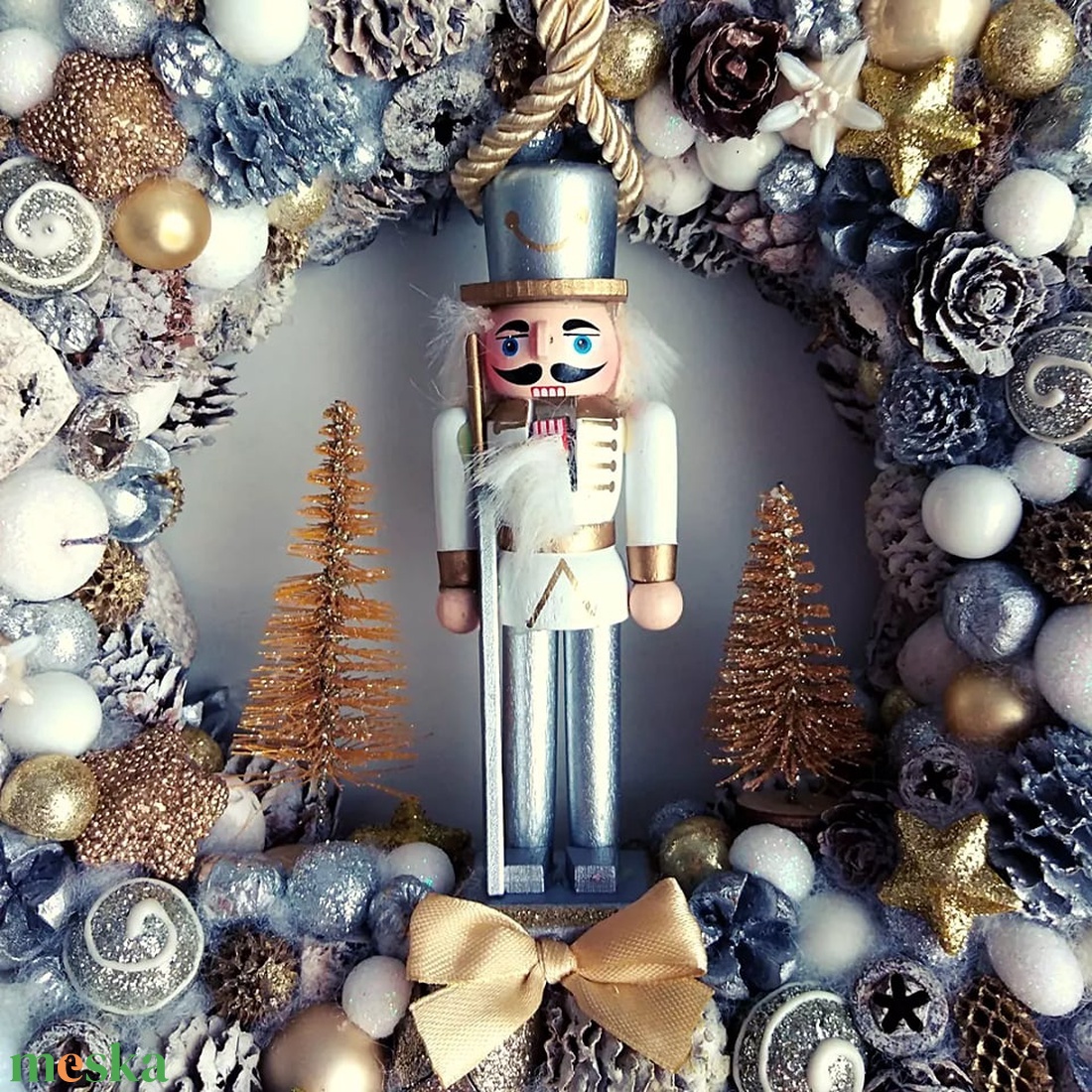 Diótörős kopogtató - karácsony - adventi díszek - adventi ajtódísz - Meska.hu