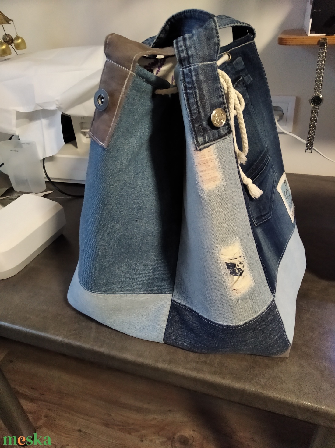 Tote Bag fazonú farmertáska, bevásárlótáska, strandtáska - táska & tok - bevásárlás & shopper táska - shopper, textiltáska, szatyor - Meska.hu Tote Bag fazonú farmertáska, bevásárlótáska, strandtáska - táska & tok - bevásárlás & shopper táska - shopper, textiltáska, szatyor - Meska.hu