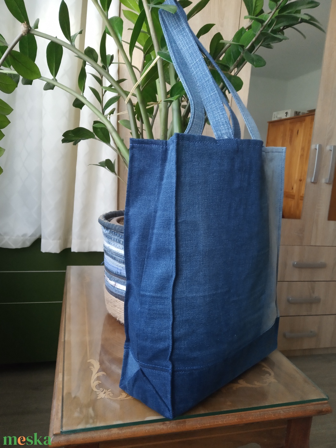 Egyszerű bevásárlótáska farmerből - táska & tok - bevásárlás & shopper táska - shopper, textiltáska, szatyor - Meska.hu Egyszerű bevásárlótáska farmerből - táska & tok - bevásárlás & shopper táska - shopper, textiltáska, szatyor - Meska.hu
