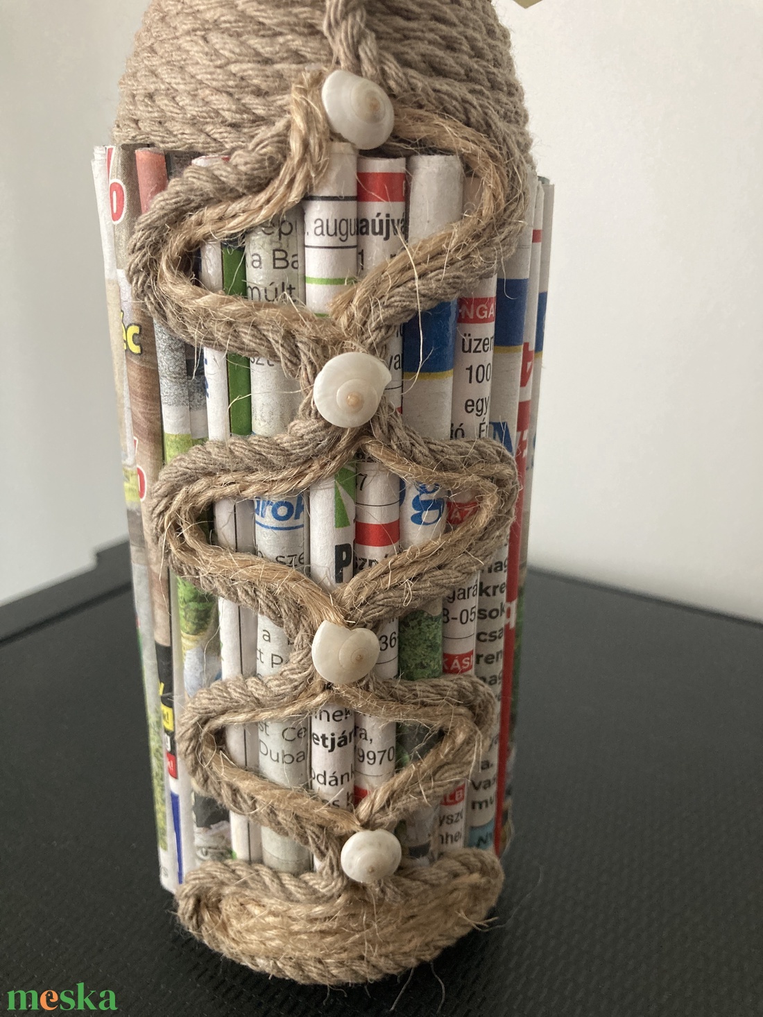 Dekoratív, egyedi váza - otthon & életmód - dekoráció - virágdísz és tartó - virágtartó - Meska.hu