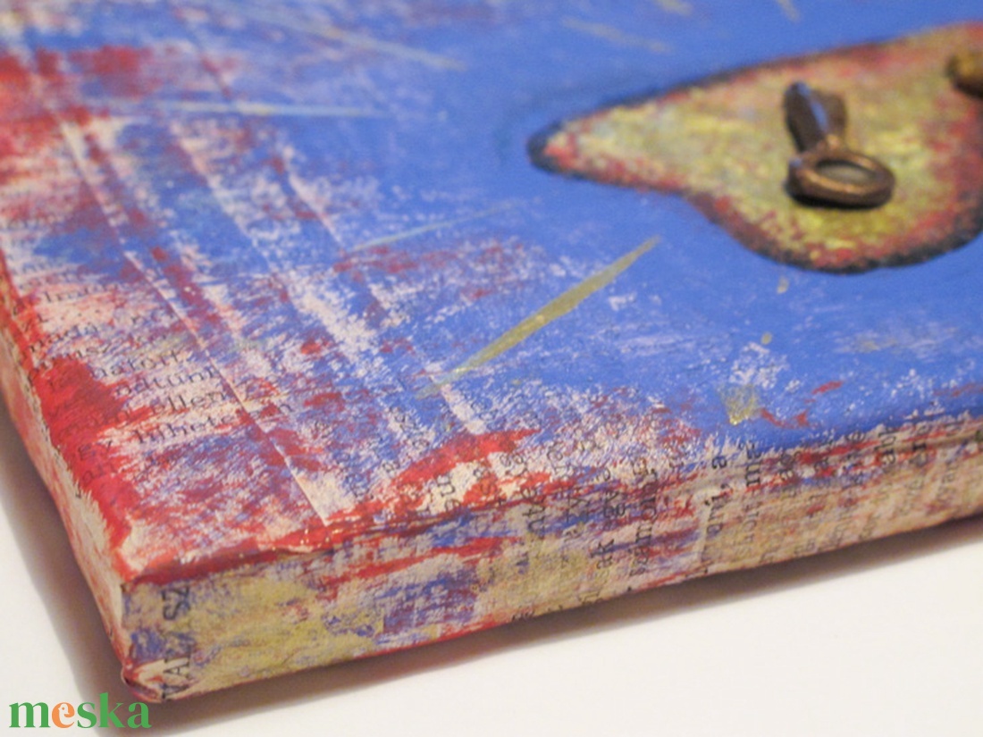 Szívem kulcsa Mixed media kevert technikával készült eredeti festmény falikép dekoráció - művészet - festmény - festmény vegyes technika - Meska.hu Szívem kulcsa Mixed media kevert technikával készült eredeti festmény falikép dekoráció - művészet - festmény - festmény vegyes technika - Meska.hu
