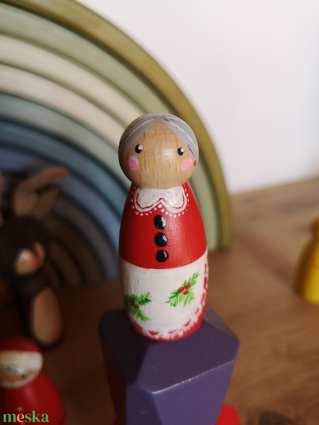 Karácsonyi peg doll szett - játék & sport - plüssállat & játékfigura - ember - Meska.hu Karácsonyi peg doll szett - játék & sport - plüssállat & játékfigura - ember - Meska.hu