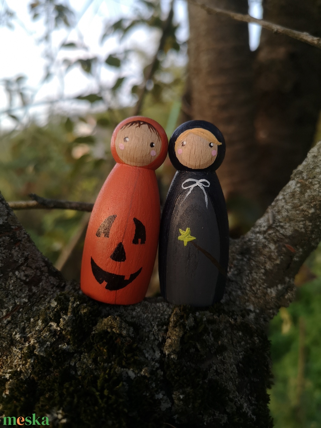 Halloween peg dollok  - otthon & életmód - dekoráció - halloween - halloweeni figurák - Meska.hu