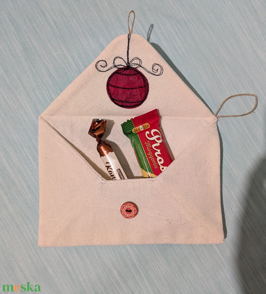 Mikulás boríték  - karácsony - mikulás - mikulás beltéri dekoráció - Meska.hu