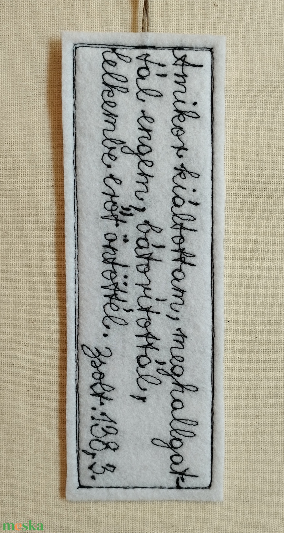 Patchwork könyvjelző bibliai igével  - könyv & zene - könyvjelző - Meska.hu