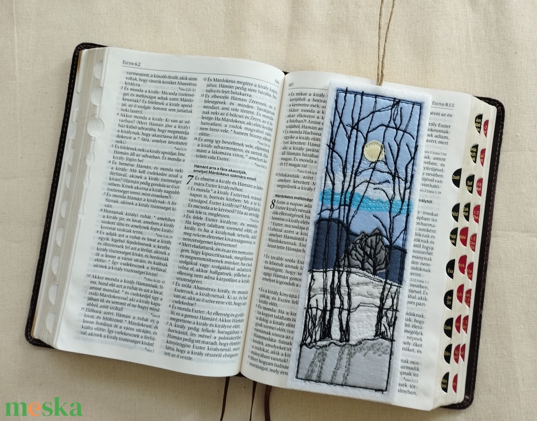 Patchwork könyvjelző bibliai igével  - könyv & zene - könyvjelző - Meska.hu