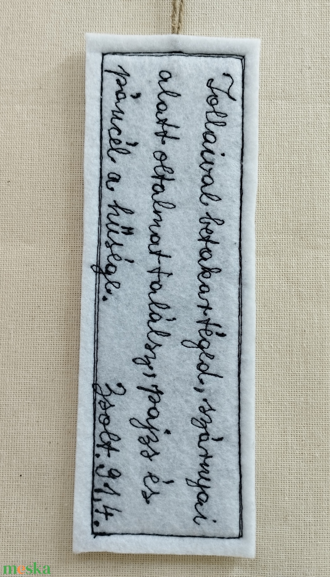 Patchwork könyvjelző bibliai igével  - könyv & zene - könyvjelző - Meska.hu