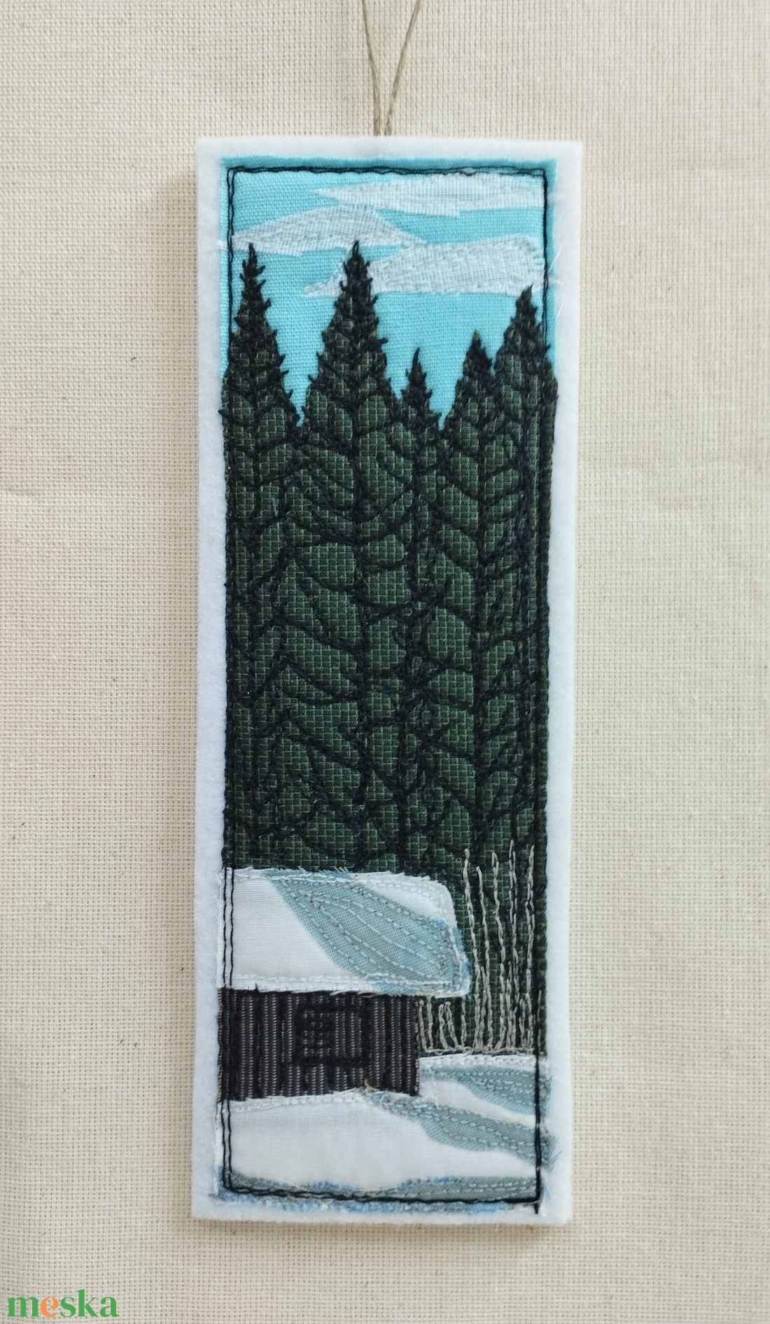 Patchwork könyvjelző bibliai igével  - könyv & zene - könyvjelző - Meska.hu