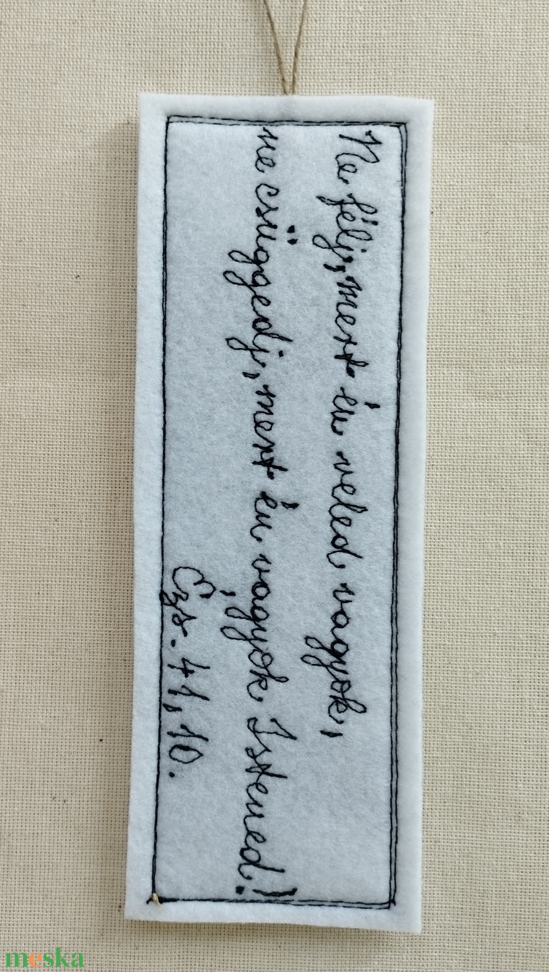 Patchwork könyvjelző bibliai igével  - könyv & zene - könyvjelző - Meska.hu