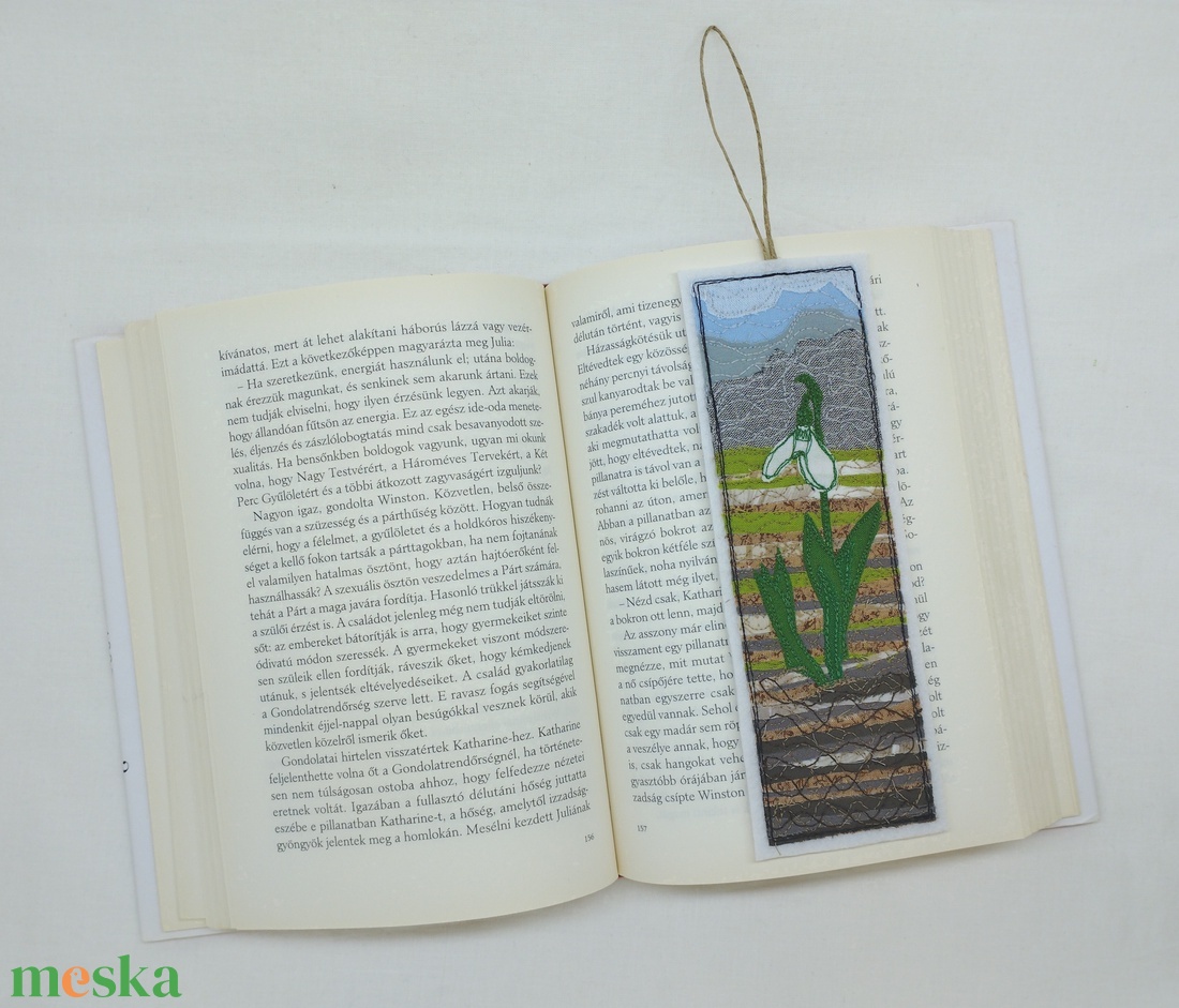 Textil könyvjelző  - könyv & zene - könyvjelző - Meska.hu