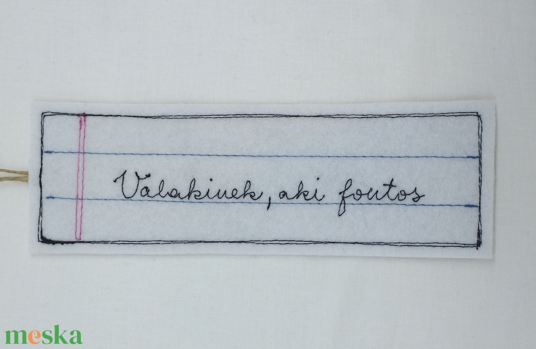 Textil könyvjelző  - könyv & zene - könyvjelző - Meska.hu