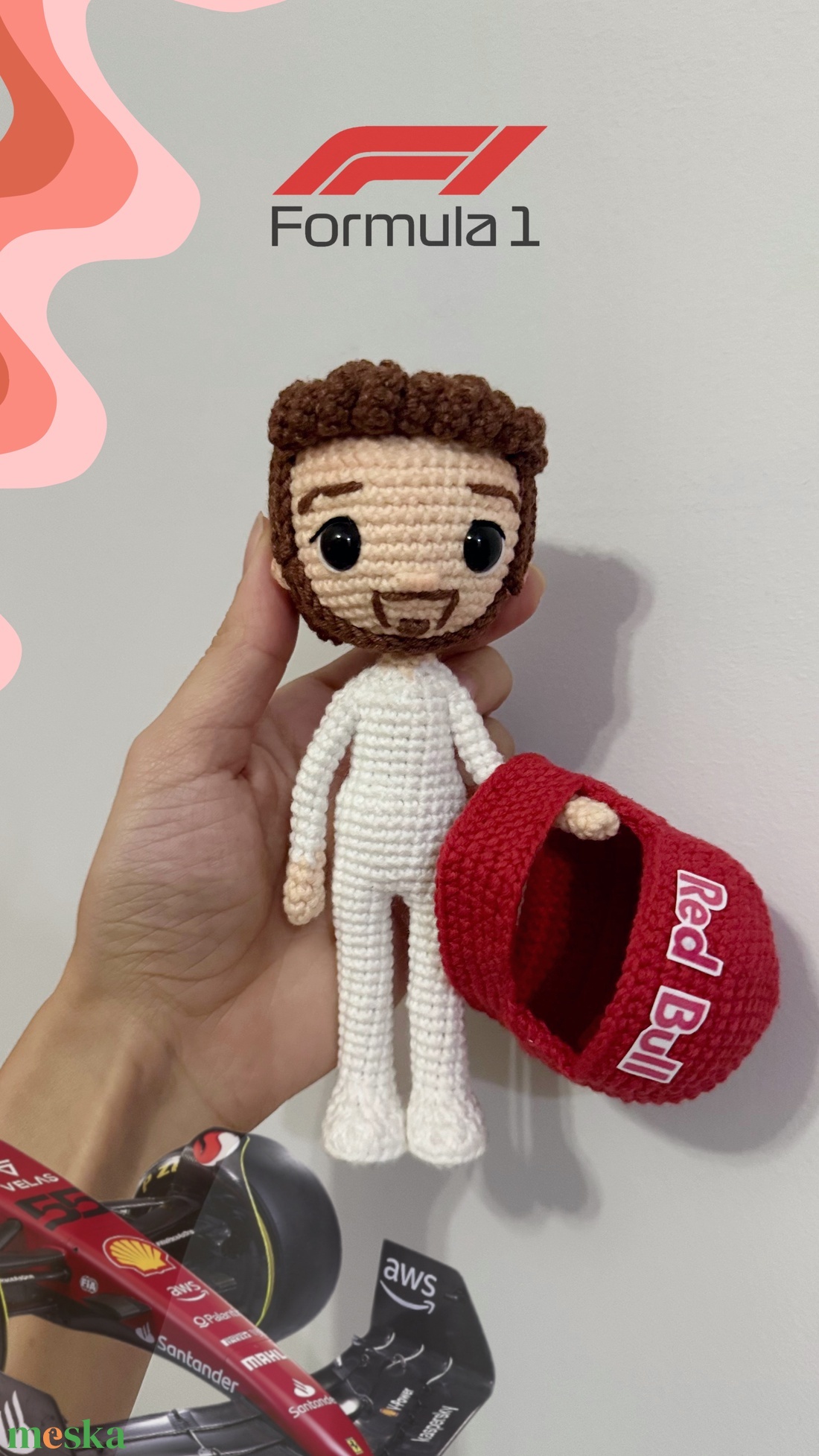 Formula -1 -es versenyző figura  - játék & sport - plüssállat & játékfigura - ember - Meska.hu
