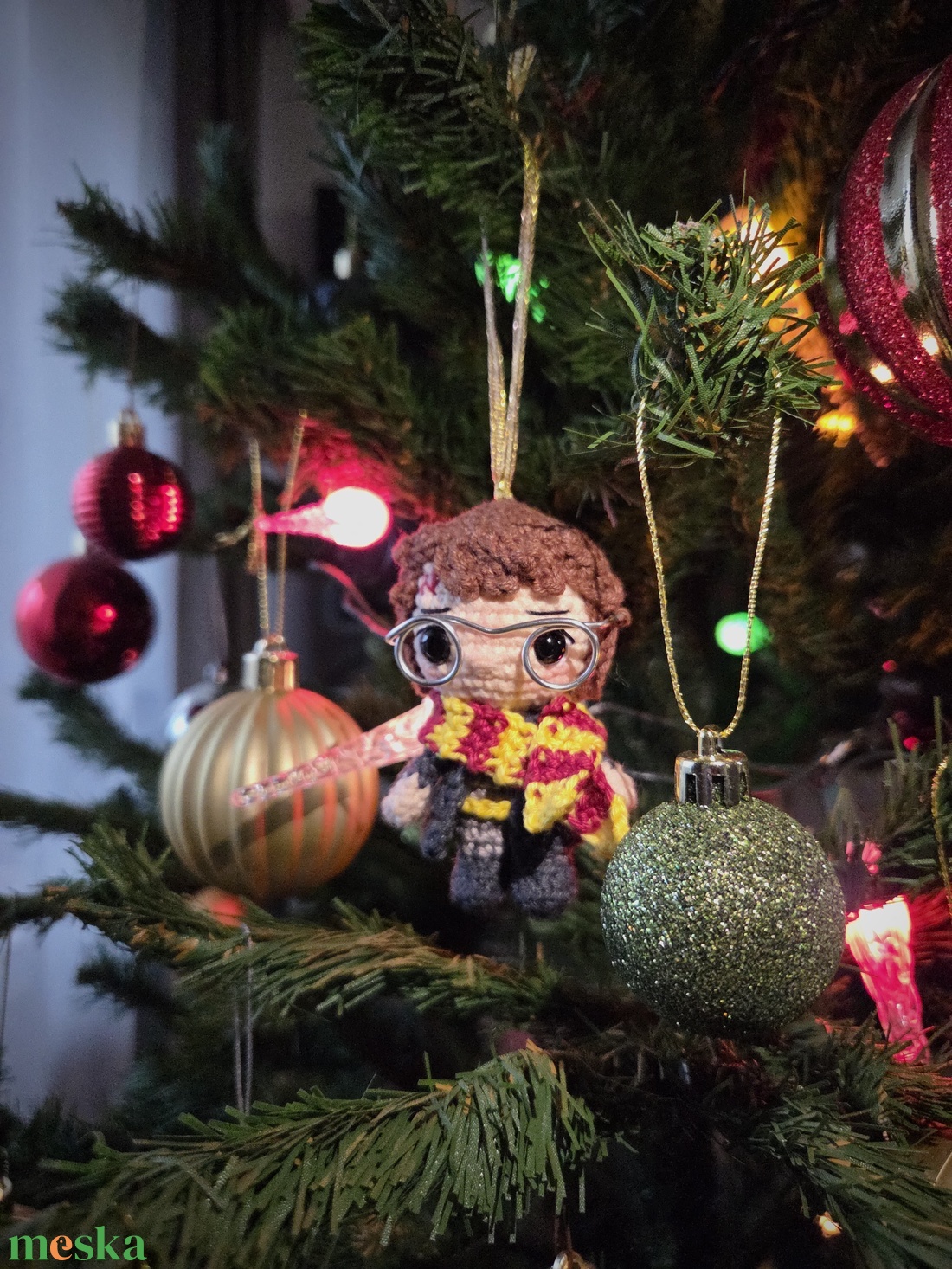 Horgolt karácsonyfadísz � Harry Potter - karácsony - karácsonyi lakásdekoráció - karácsonyfadíszek - Meska.hu