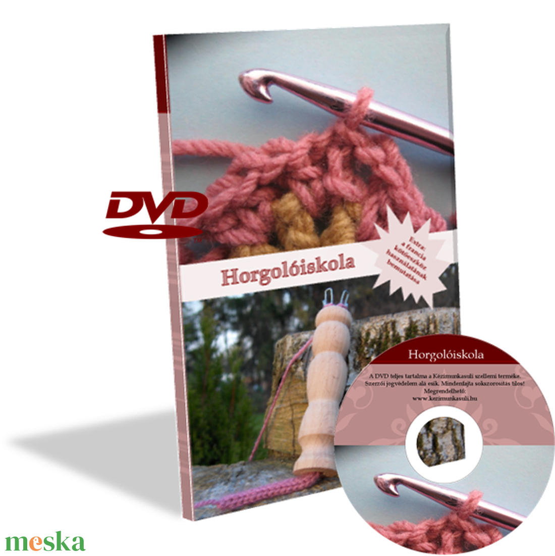 Horgolóiskola DVD - kellékek & szerszámok - Meska.hu