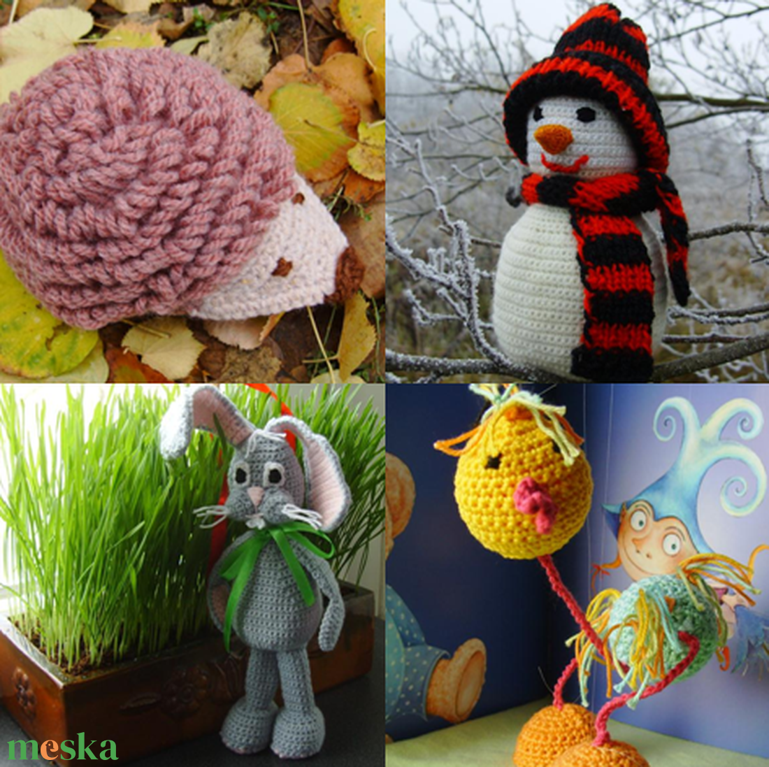 Kötött-horgolt gyermekjátékok - kellékek & szerszámok - könyv, újság - Meska.hu