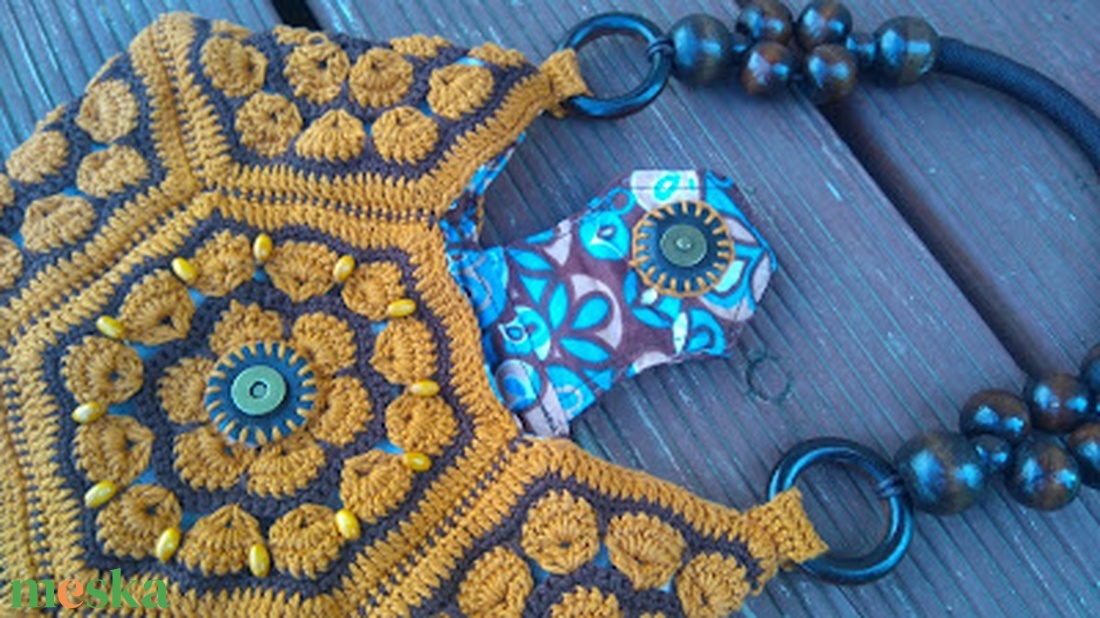 Horgolt válltáska - táska & tok - kézitáska & válltáska - válltáska - Meska.hu