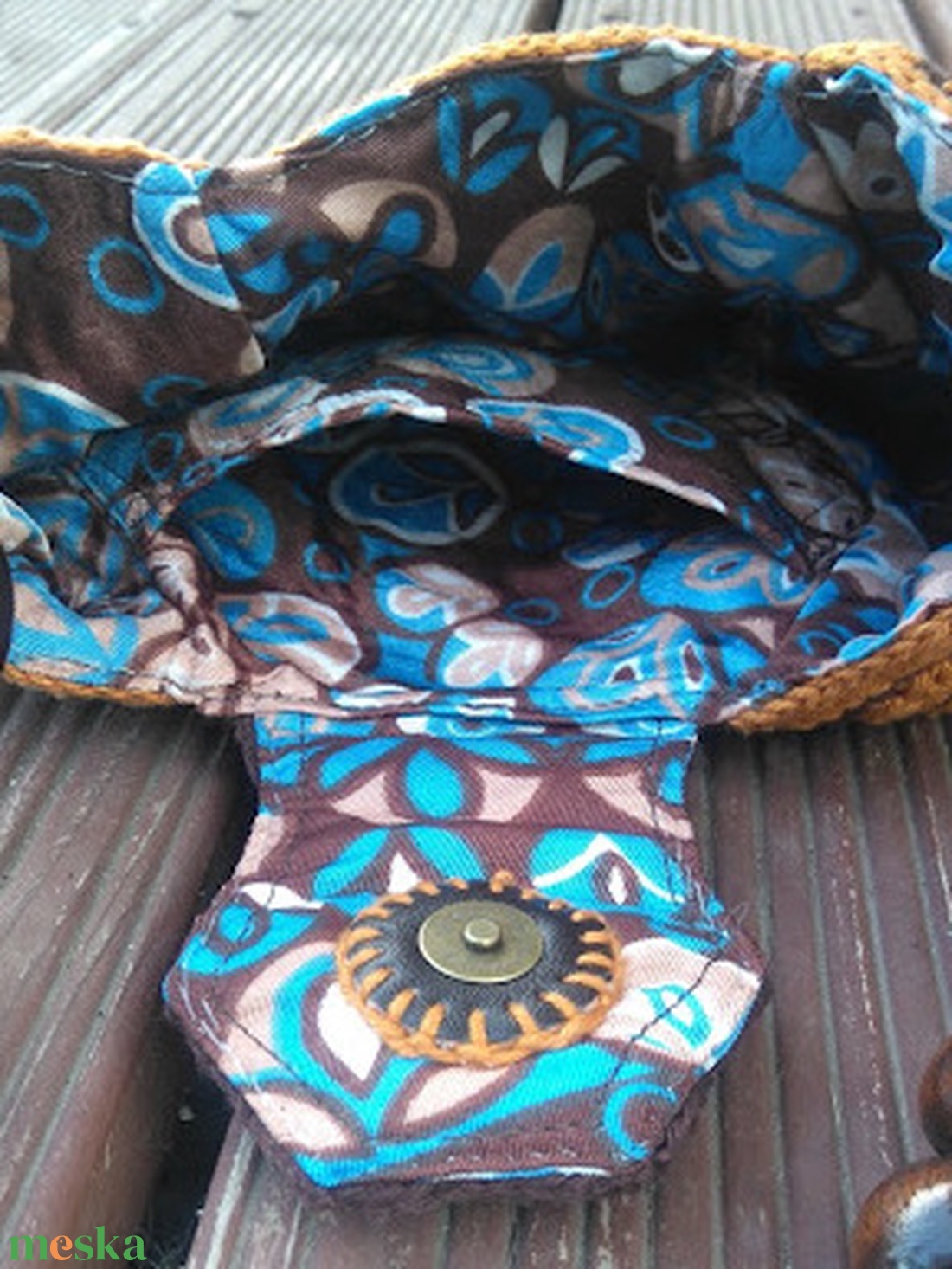 Horgolt válltáska - táska & tok - kézitáska & válltáska - válltáska - Meska.hu