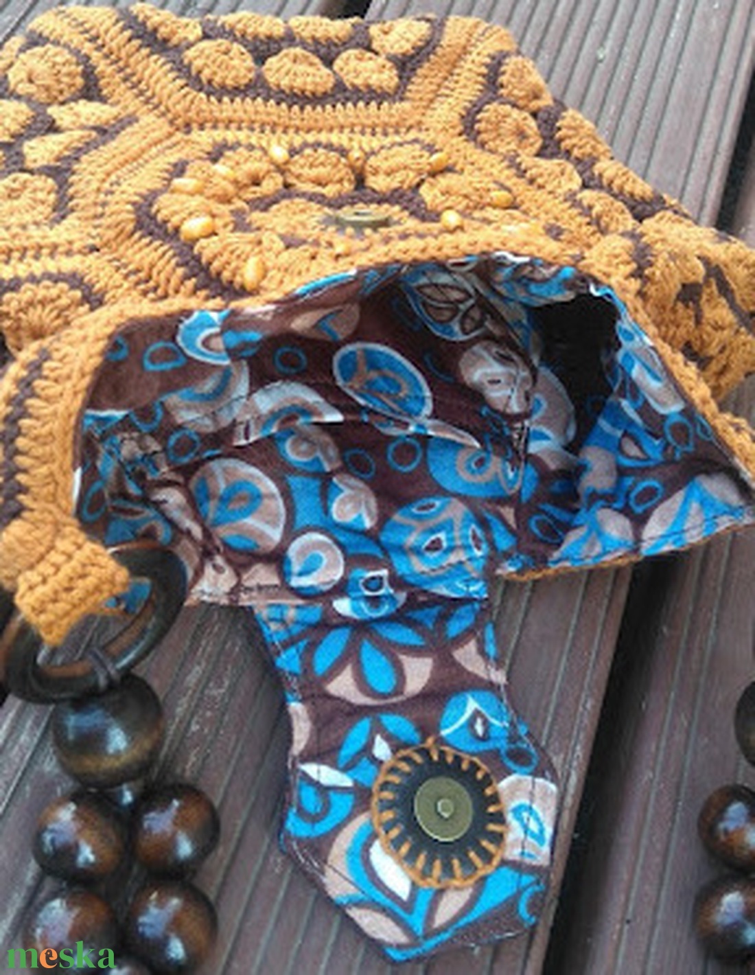 Horgolt válltáska - táska & tok - kézitáska & válltáska - válltáska - Meska.hu