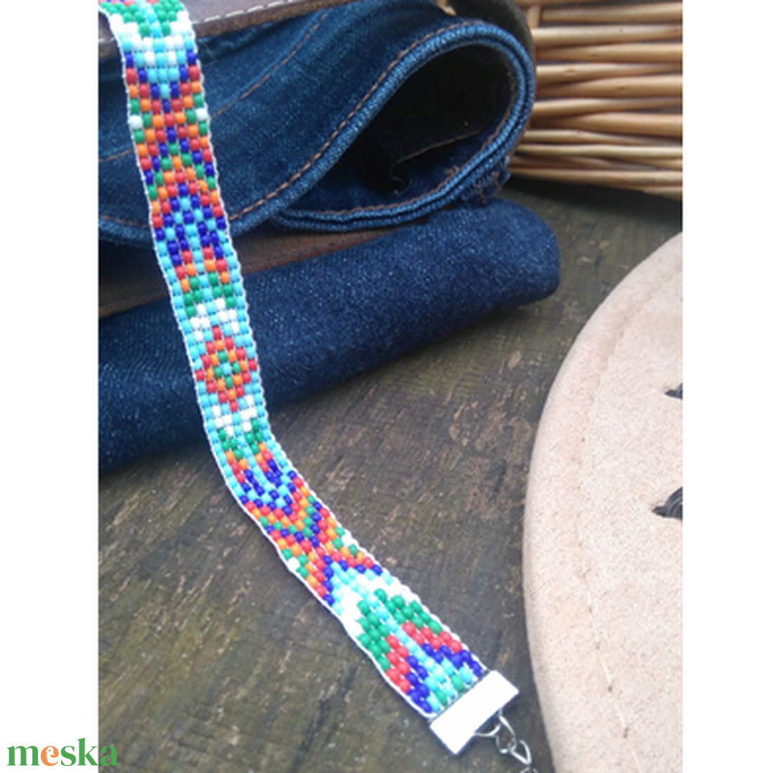 Gyöngyszövött karkötő  - ékszer - karkötő - gyöngyös karkötő - Meska.hu