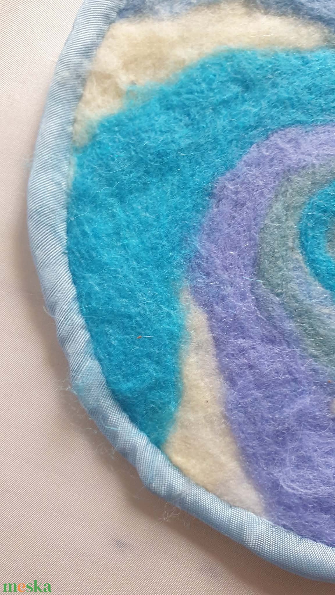 Áramlás - kézzel készült nemez poháralátét - otthon & életmód - konyhafelszerelés, tálalás - tálalás - tányér- és poháralátét - Meska.hu