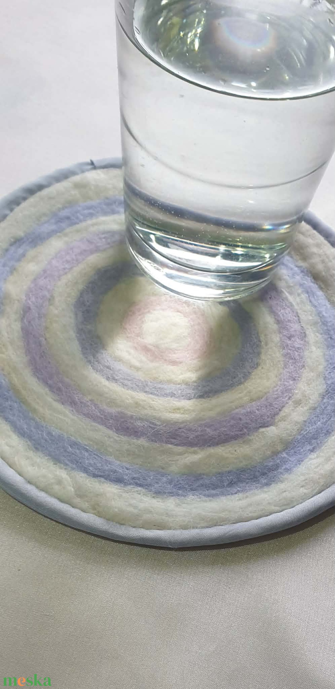 Csend - kézzel készült nemez poháralátét - otthon & életmód - konyhafelszerelés, tálalás - tálalás - tányér- és poháralátét - Meska.hu