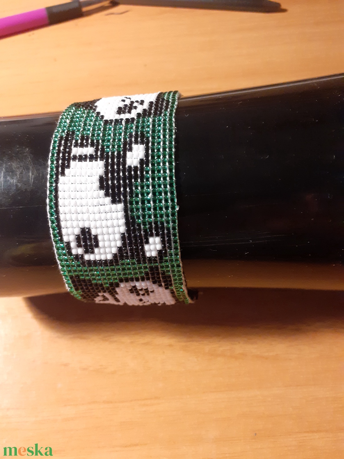 Pandas gyöngyszövött karkötő - ékszer - karkötő - gyöngyös karkötő - Meska.hu Pandas gyöngyszövött karkötő - ékszer - karkötő - gyöngyös karkötő - Meska.hu