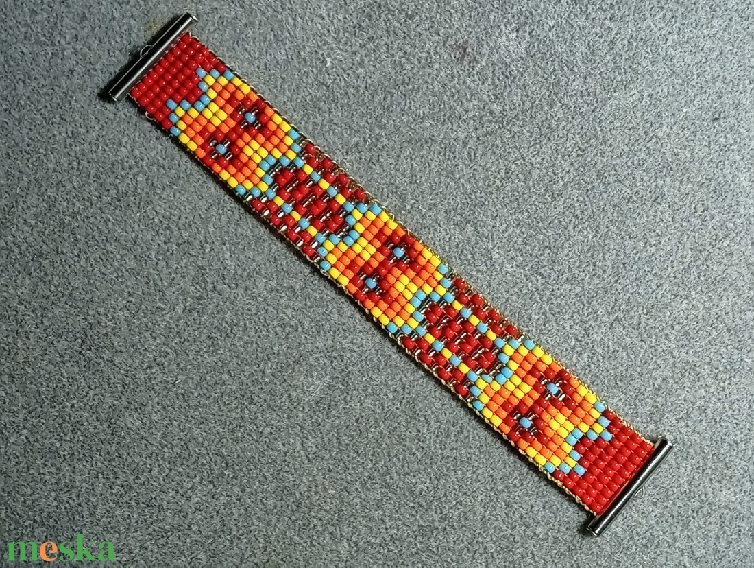 Diszdobozos színes 2 dupla széles gyöngyszövött karkötő  - ékszer - karkötő - gyöngyös karkötő - Meska.hu Diszdobozos színes 2 dupla széles gyöngyszövött karkötő  - ékszer - karkötő - gyöngyös karkötő - Meska.hu