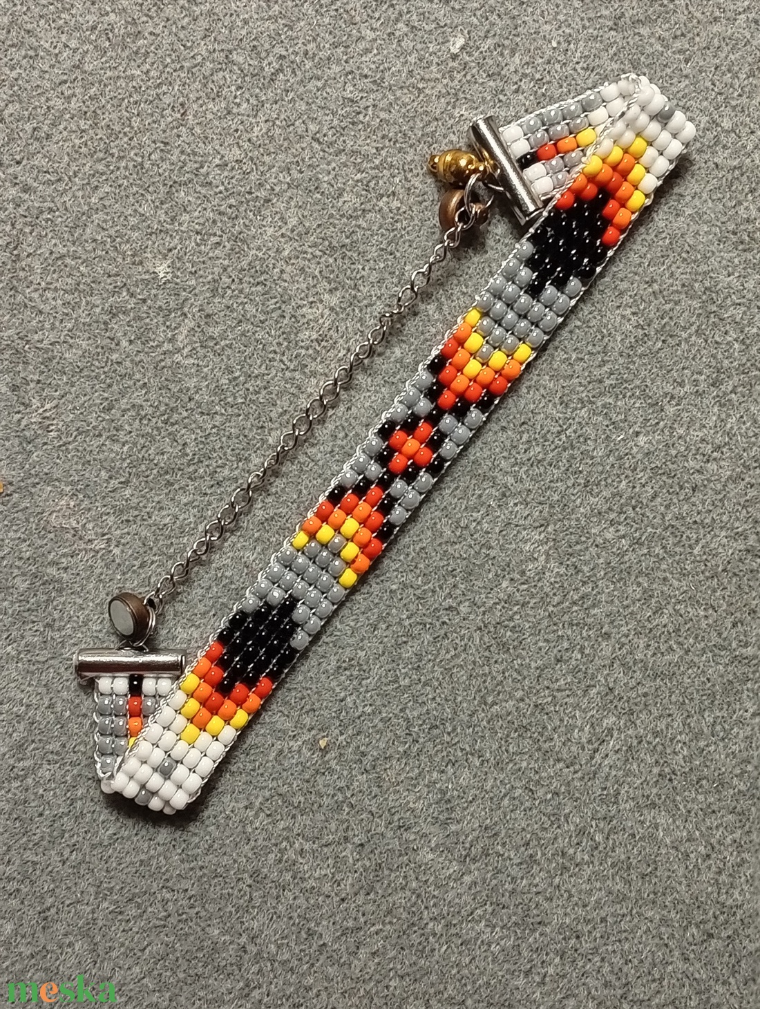 Színes 10 gyöngyszövött karkoto - ékszer - karkötő - gyöngyös karkötő - Meska.hu